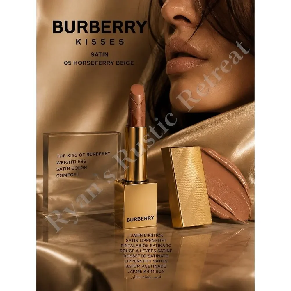 Burberry Horseferry Beige Lipstick 05 - Long Lasting Lip Color - New In Box 3.3g